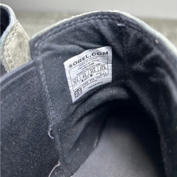 Sorel NL2704 Lea Wedge Women’s Chelsea Leather Waterproof Gray Boots Size 10.5 - Picture 9 of 9